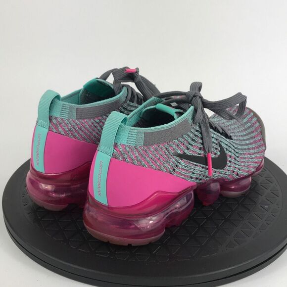 Nike Air VaporMax Flyknit 3 Gray/Pink Running Shoes CI7577-001 Women’s Size 6.5 - Picture 5 of 12